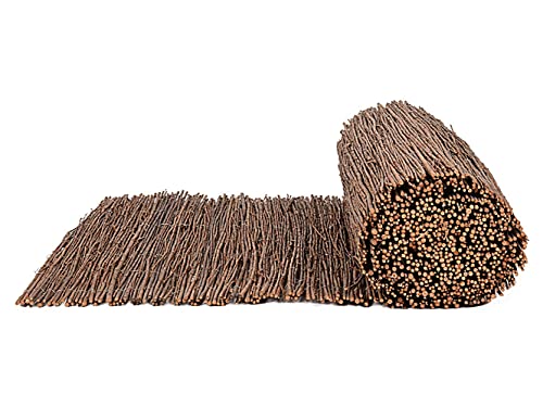 Mugar-Rollos de Mimbre Multivarillas para Cerramientos y Vallados- Cerramiento de Mimbre Natural para Jardines, Huertos y Balcones (1 x 3 Metros)