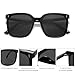 SOJOS Sunglasses for Women Men Vintage Style Shades SJ2157,Black/Grey