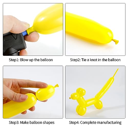Image of ZNHIS Yellow 260 Balloons, 50pcs Long Balloons for Balloon Arch, Balloon Animals Kit, Ideal for Thanksgiving, Unisex, All Ages