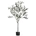 FACAZ Künstliche Pflanze Dekorativer Baum， Gefälschter Olivenbaum Vinyl Blumentopf Indoor Outdoor Greenery Home Office Künstliche Pflanzen (Größe : 90cm Olivenbaum)