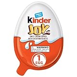 Kinder Joy Egg, Treat Plus Toy, Sweet Creams and Chocolatey Wafers, Individually Wrapped, 0.7 oz