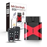 2 Programmable Keyfob Scanner Tool, Replacement Car Keys Fob and DIY Programmer Kit for Chevy Cruze Camaro Equinox Impala Malibu Sonic OHT01060512