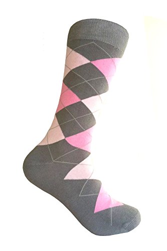 Triple M Plus Men's Gray Dress socks,One size fits most men; Sock Size 10-13. - Main Image