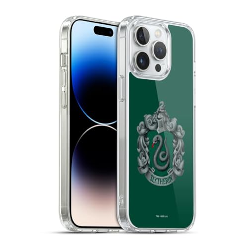 Head Case Designs Officially Licensed Harry Potter Slytherin Crest Chamber Of Secrets I Gel Case [Military Grade Protection] Compatible with Apple iPhone 14 Pro Max and Compatible with MagSafe