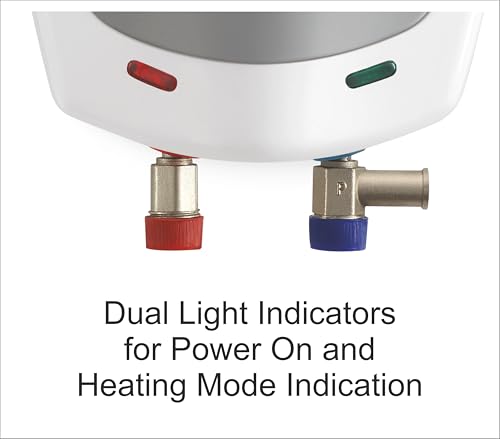Image of Sujata Instant Water Heater | 3 Litre - 5 Years Warranty on Inner Tank & 3 Years on Overall Product | Geyser, Water Heater, 3KW, 5 Level Safety, 6 Bar Pressure, Rust & Shock Proof - IWH09
