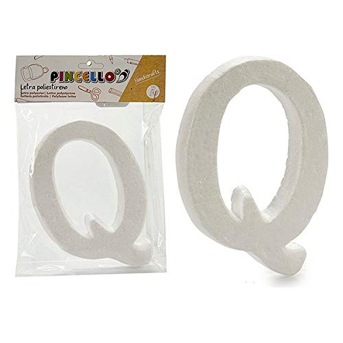 Pincello S3607147 Letra Q Poliestireno, Materiales Varios, Multicolor, Talla Única
