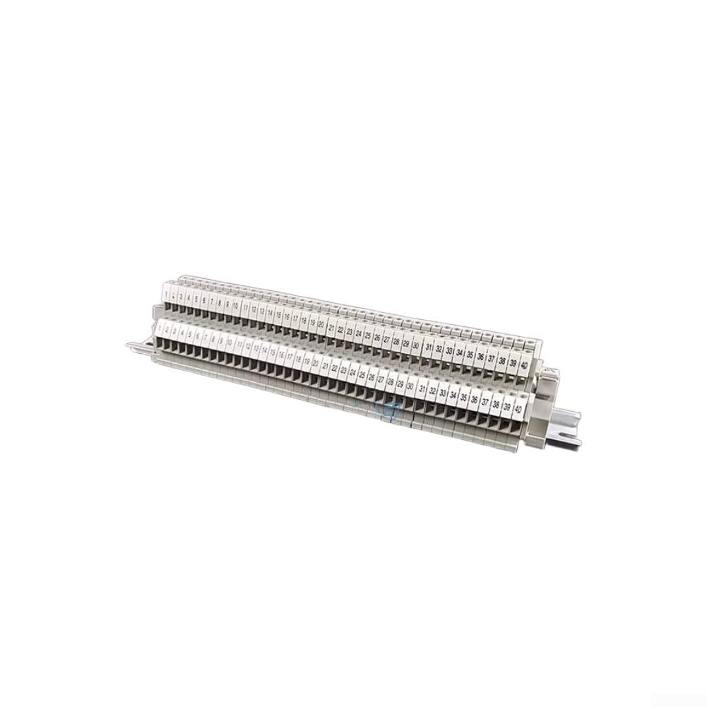 Zwei-Ein-Zwei-Aus Schraubklemmenblock für DIN-Schiene - 500V, 24A, PA66, CE/CQC-zertifiziert, für elektrische Verteilungen(50P)