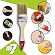 M7 5 STK. Flachpinsel-Set 1″ (etwa 25 mm) Serie 30, Lackierpinsel mit Synthetischen Hellen Borsten, Malerpinsel mit Naturholz, Flachpinsel mit Stahlzwinge