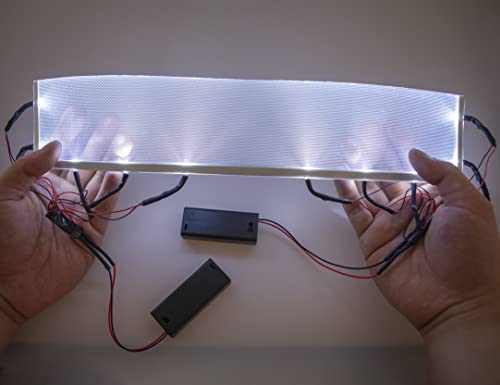 Image of [ Rectangular ] for Master Chief Helmet Lamp Titan Lamp Batman led Light Decorations Flexible Helmet Lights Cosplay DIY kit RGB Superhero for Men Gifts