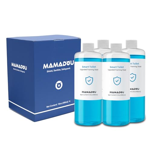 MAMADOU Smart Toilet Foaming Shield 480ml 4Pack For Toilet Bowl Cleaner Liquid Splash Control Deodorizing Foam Agent Stain-Resistant Easy Cleaning For Fresh Bathroom