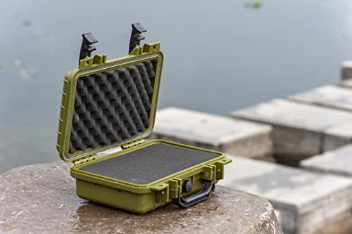 Image of MEIJIA Portable All Weather Waterproof Protective Hard Case, Small Camera Case,Dry Case with Customizable Foam,Fit Use of Drones, Camera,Equipments, 11.65 inchx8.35 inchx3.78 inch