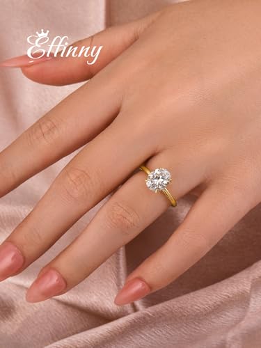 2.0ct Ova Cut Solitaire Moissanite Engagement Ring,Genuine D Color VVS1 Clarity,925 Sterling Silver Promise Ring for Wedding,Daily,Travel,Party2