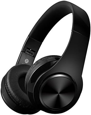 Bluetooth Headphones,Teetox Over Ear Hi-Fi Stereo Wireless/Wired Headset,Foldable,CVC 6.0 Noise Cancelling Mic,Compatible with Smartphones, Tablets, PC,iPods, iPhones, iPads, Laptops-Black