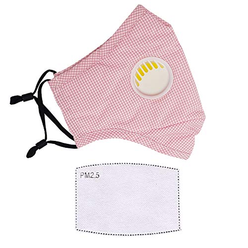 Image of VRITRAZ Print Reusable Washable PM 2.5 Anti Pollution Activated Carbon Dust Face Mask with Breathing Valve