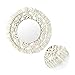 Wall Mirror Macrames Beautiful 2PCS Style Handmade Macrame Outsky Hanging Boho Fringe Round Decorative for Apartment Living Room Bedroom Baby Nursery Home Decor