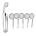 ZJchao Super Bright LED Dental Mirror Shiny Handle + 6pcs Oral Mirrors