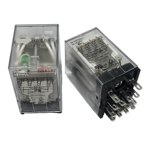 Relé HF18FF 012-4Z1D de 8 pines evita sobrecargas eléctricas en placas HF18FF 012-4Z13D