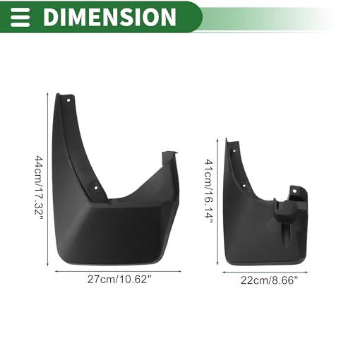 Image of Motoforti Mud Flaps Splash Guards Mud Guards for Honda Ridgeline 2007-2012 W /Mount Accessories