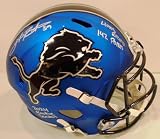 Jake Bates Autographed Detroit Lions Current Alternate Full Size Replica Helmet w/ 2 Inscriptions - Autographed NFL Helmets