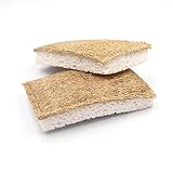 Langlebig und waschbar – Für die langlebige Nutzung unserer Schwämme sind die beiden Oberflächen fest miteinander vernäht und garantieren dadurch eine höchst beständige Qualität. Darüber hinaus können unsere Schwämme auch bis 60°C gewaschen werden, um den Schwamm von Verschmutzung sowie Bakterien zu reinigen