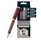 Aristotle Enlightened Quote Pen - Knowing Yourself is the Beginning of All Wisdom - Gifts for Philosophers Philosophy History Students Professors Intellectuals
