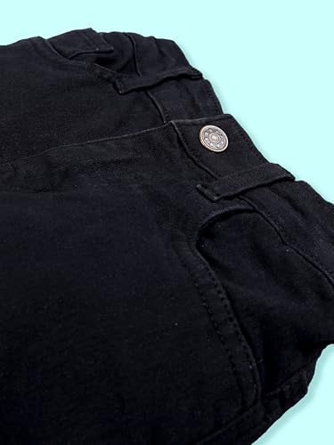 Image of KiddoPanti Boys Regular Fit Denim Pant | Stretch Poly Cotton Denim | Regular Fit Full Length Pant | Back Elasticated & Button with Zip Open Fly