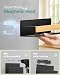 SONGMICS Magnetic Spice Racks, Set of 4, 2 Large and 2 Small Shelves, Spice Organisers, No Drilling Needed, Kitchen Shelf for Refrigerator, Microwave, Washing Machine, Bamboo, Ink Black KCS062BH01
