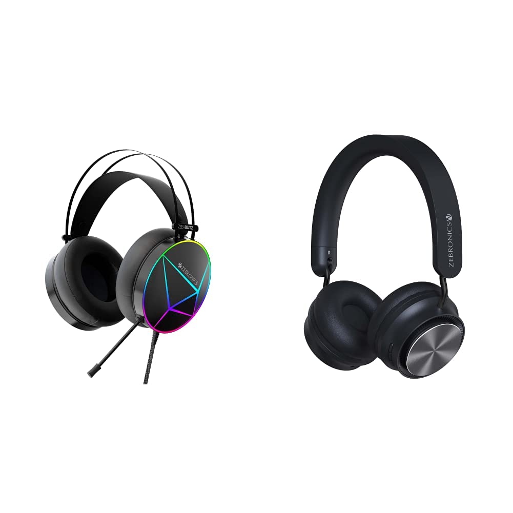 ZEBRONICS ZebBlitz USB Gaming Wired On Ear Headphones with Mic with