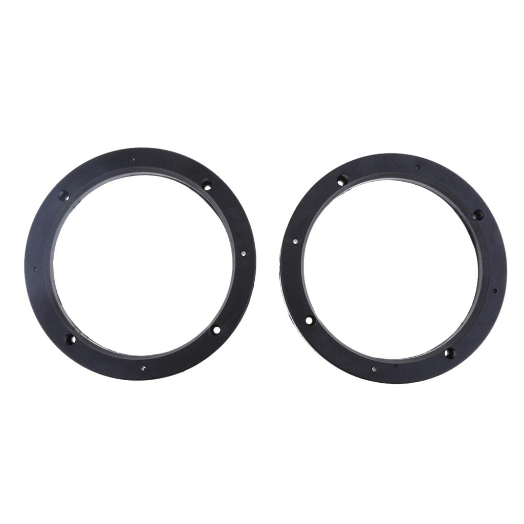 MYADDICTION Pair Universal 6.5Inch Car Speaker Spacer Adapter Bracket Holder Black Collectibles-image-43