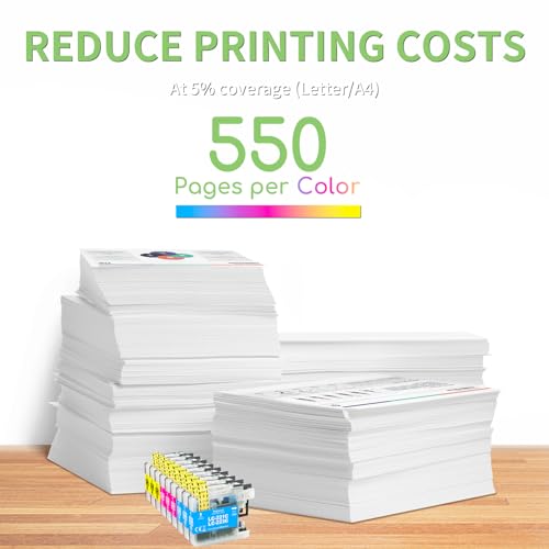 Veson Druckerpatronen LC223XL Farbe Kompatibel mit Brother LC223 LC221 Patronen für Brother MFC J5320DW J4420DW J4620DW J480DW J5720DW J680DW J880DW J4625DW DCP J562DW 4120DW (3 Cyan 3 Gelb 3 Magenta)