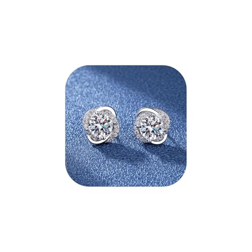 Pendientes de plata para mujer, plata de ley 925, pendientes de diamante para mujer, hipoalergénicos, regalos para mujeres, talla única, ofertas de compra de devoluciones Ofertas del día Amazon