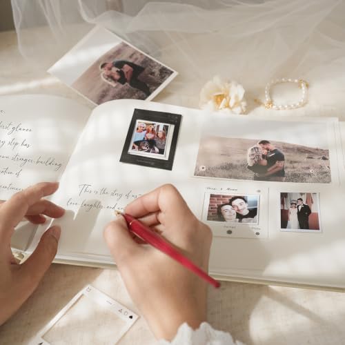 Libro de visitas de recepción para atesorar dedicatorias e historias de amor personalizadas 7