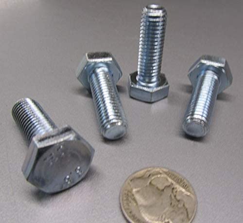 Class 8.8 Zinc Steel Bolts FT M10 x 1.5 mm x 30 mm Long 50 pcs