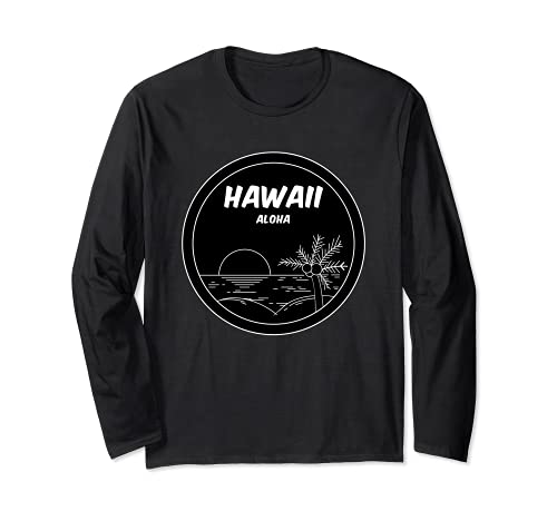 Hawaii Aloha Beach Surfer dive USA souvenir holiday vacation Manga Larga
