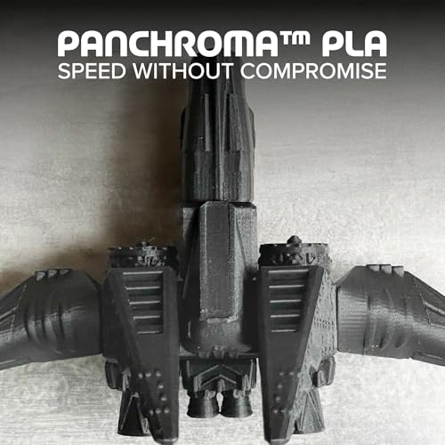 Image of Polymaker Panchroma PLA Steel Grey 3D Printer Filament, 1.75mm, 1kg Spool, Easy to Print, High Speed Printing, Tangle Free, AMS Compatible, Perfect for Toys, Decor, Miniatures, Models & Cosplay