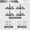 Billiard Table Leg Levelers, 4 Pcs Pool Table Leg Leveling Risers 5D with Adjustable Height, Robust Metal Table Leveling Feet for Billiard Tables, Ping-Pong Tables, Soccer Tables