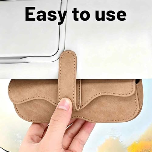 Image of 1 PCS Sunglass Holder for Car, Automotive Eyewear Storage Case, Compact Car Interior Accessories for Driving Convenience