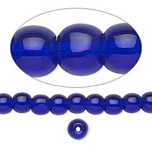 36 Inch Strand Glass 6Mm Round Transparent Cobalt Blue Beads For Jewelry Making Bracelets, Necklaces Supplies For Diy Crafts Beadwork #TOP2