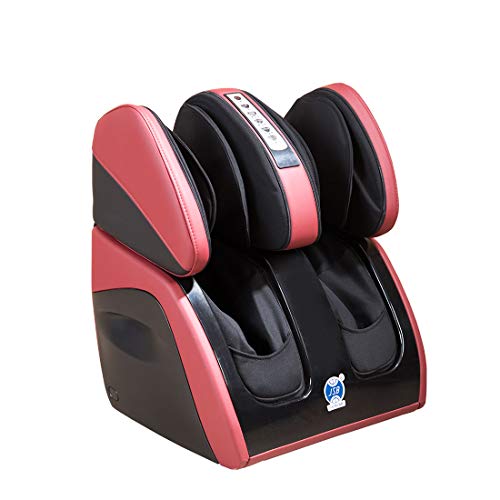 Image of JSB HF111 Leg Foot Massager Machine for Calf Pain Relief & Knee Heating (Red)