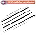 ZONFANT 4 Pcs Black Car Outer Door Window Moulding Trim Weatherstrip Seal Belt Compatible with Mitsubishi Vehicle 2008-2017 Lancer, Replace#5727A005 5727A006 5757A017 5757A018