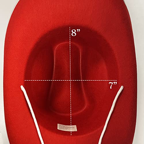 Funny Party Hats Cowboy Hats Red Adult Unisex Cowgirl Costume Role Play Hat #TOP4