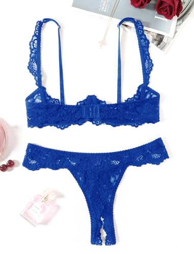 Image of Avidlove Sexy Lingerie Set for Women Lace Bra and Panty Sets Underwire Push Up Lace Lingerie Set XS-XXL