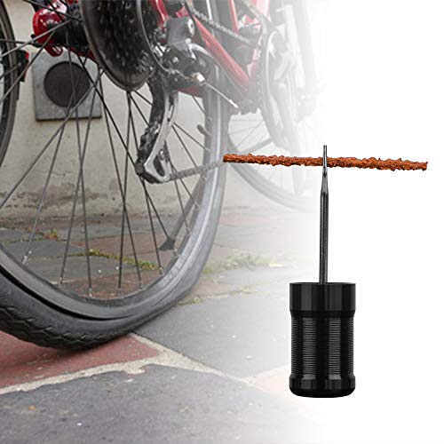 Oumers Tubeless Bike Tire Repair Tool Kit, Bike Tire Punctures with 5PCS Bacon Strips Plus Insertion Tool Tire Repair Fork Reamer