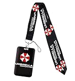 Residence Evil Umbrella Corporation Logo Lanyard with ID Holder Keychain