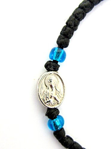 Iconsgr Handmade Christian Orthodox Komboskoini, Prayer Rope Bracelet Black VM14