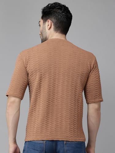 Image of TICOSS Men's Polyester Regular Fit T-Shirt