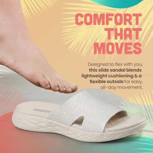 Image of Skechers Women's On-The-Go 600 Adore | Casual, Stretch Fit, Air-Cooled Goga Mat, 5GEN Cushioning, Machine Washable