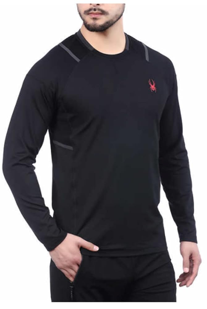 トップス CHASSE CODE long sleeve T spider pants Spyder Mens Active Midweight Long Sleeve Baselayer Shirt