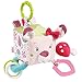 Fehn 076479 Activity-Würfel Sweetheart – Motorikspielzeug zum Aufhängen – Für Babys und Kleinkinder ab 0+ Monaten – Maße: 10 x 10 cm
