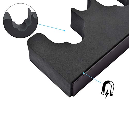 Adoreal 2 Pack Gun Rack for Gun Storage, Gun Safe Accessory for Rifles and Shotguns, Gun Holder in Gun Cabinet, Shotgun Rifle Rest, Foam Material with Magnetic Strip, Gifts for Hunters
